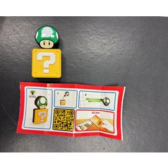 KINDER JOY 2025, MARIO, HRAČKA ,OTAZNÍK, ZELENÁ HOUBIČKA ,VQ390A