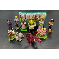 SADA FIGUREK  Z  KINDER JOY, SHREK, 10 FIGUREK, PAPÍREK