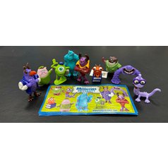 KOMPLETNÍ SADA MONSTERS UNIVERSITY,PŘÍŠERKY, 9 FIGUREK, 9 PAPÍRKŮ