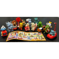 SADA 40.VÝROČÍ KINDER VAJÍČKA,  14 RŮZNÝCH FIGUREK Z PŘEDCHOZÍCH SÉRIÍ: KROKODÝL,HROŠI,OVCE, TWEETY A DALŠÍ